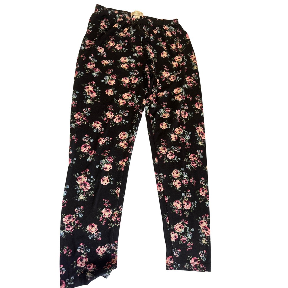 Im In Love With Derek Girls Floral Leggings Large Super Soft Pants